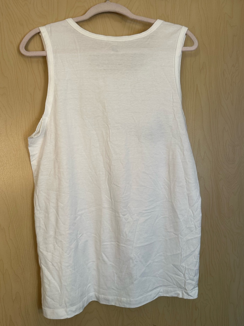 Nike White Tank with Black Swoosh Logo - Picture 5 of 6